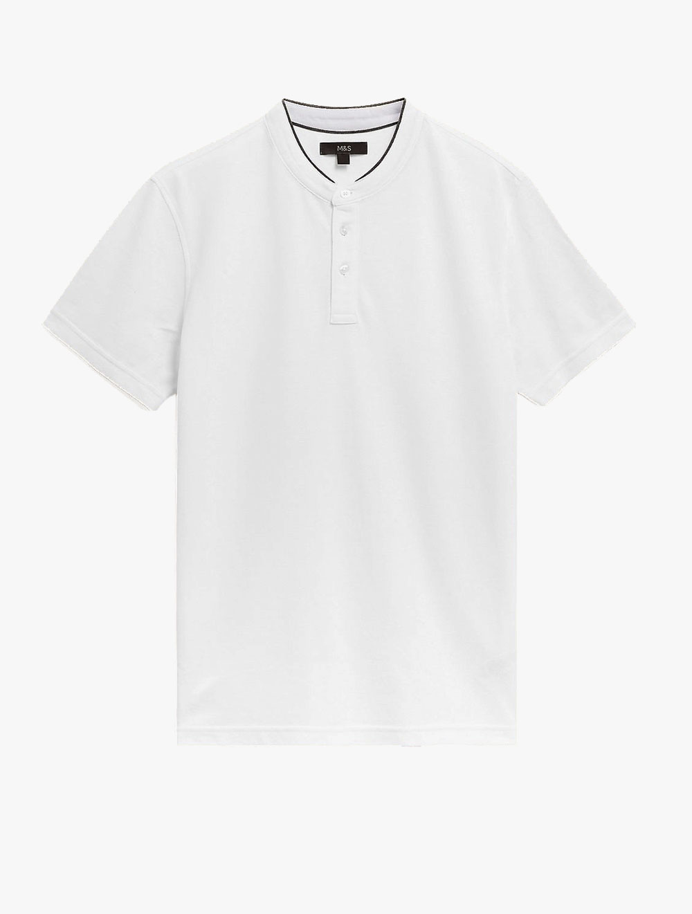 Grandad Collar Polo Shirt